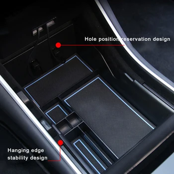 

Car Accessories Center Console Organizer Armrest Storage Box for Tesla Model 3