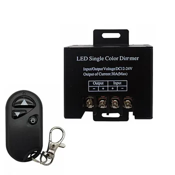 

3-key wireless monochrome RF power 30A 12-24v lamp with module LED controller