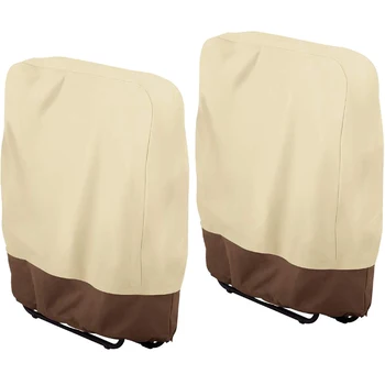 

2PCS Outdoor Folding Reclining Chair Cover 190T Waterproof Veranda Zero Gravity Outdoor Folding Chairs Cover Garden Sunbed Sun L