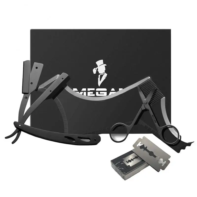 Борода Уход за лошадьми комплект 4 шт. обрезки щетка для бритья расческа бороды