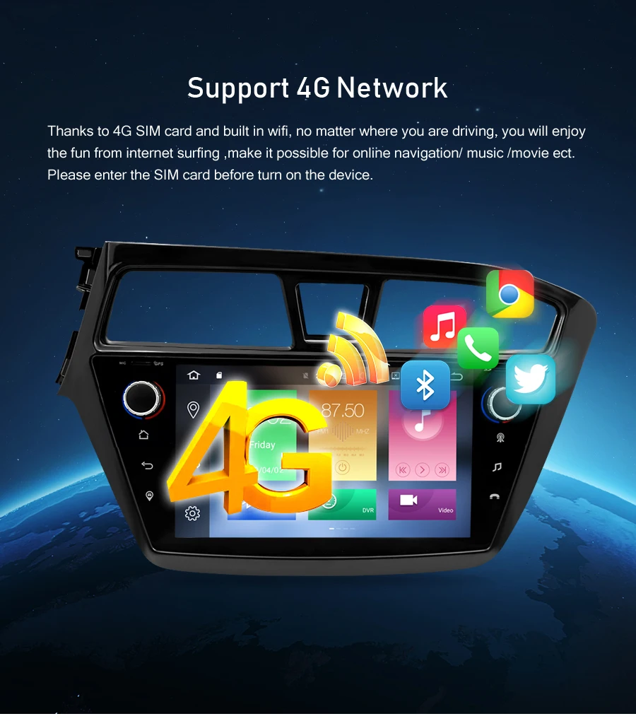 Best Android 9.0 Car DVD player GPS Navigation Multimedia Stereo For HYUNDAI I20 2015 Auto Radio Audio WIFI Bluetooth Headunit 5