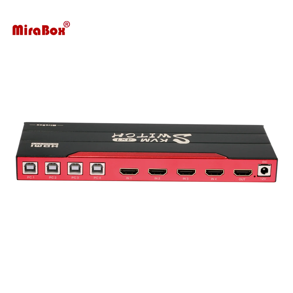 Mirabox 4K@60Hz Work from Home KVM Switcher 4