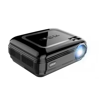 

LESHP 720P LCD Projector High Resolution High Braightness 3200 LM Multimedia Home Cinema Theater HDMI VGA USB for PC Laptop TV
