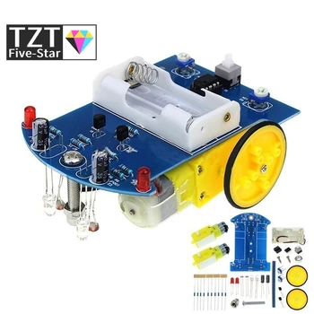 

D2-1 DIY Kit Intelligent Tracking Line Smart Car Kit TT Motor Electronic DIY Kit Smart Patrol Automobile Parts DIY Electronic