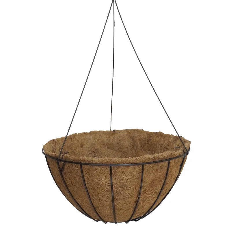 

14inch PVC Plant Metal coconut palm hanging basket