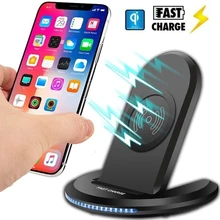Chargeur Rapide Беспроводное зарядное устройство 10 Вт для samsung Galaxy Note 10 S10 2 в 1 QI Быстрая зарядка Настольная универсальная Ladowarka Indukcyjna