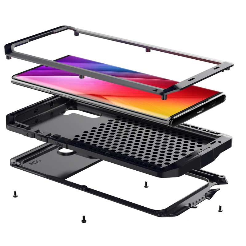 Чехол для телефона из тяжелого металла Samsungn galaxy S 5 6 7 7e 8 9 10 e PLUS note 3 4 plus чехлы