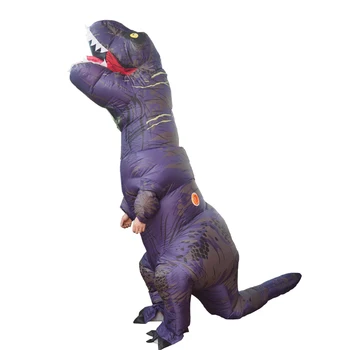 

Inflatable dinosaur costume T REX Halloween cosplay Carnival Christmas costumes for women men Blowup Mascot Party Fancy Dress