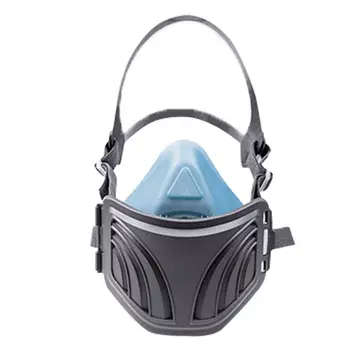 

1Set Soft Silicone Anti-Dust Face Mask Breathable Respirator Safety Chemical Protective Mask Cover For Home Garden