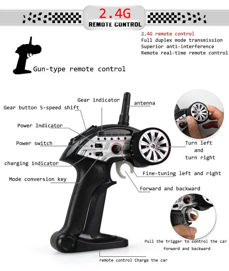 Wltoys 2,4 ГГц 1:32 L939 мини-пульт дистанционного управления автомобиля 5 скоростей дистанционного управления Дрифт автомобиля преобразования полный диапазон пропорционального рулевого управления Remo