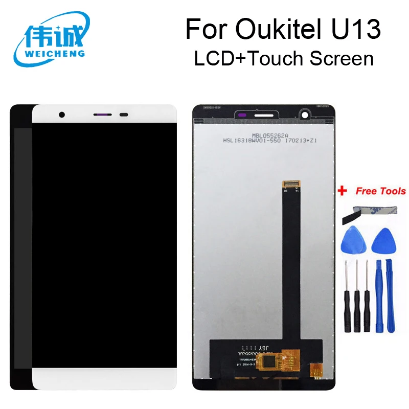 WEICHENG Высокое качество Замена для Oukitel U13 ЖК дисплей и кодирующий преобразователь