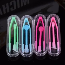 1 conjunto de cor lente contato caso caixa pinças e sucção vara para olhos ferramenta de cuidados lentes contato inserter ferramentas contatos caso