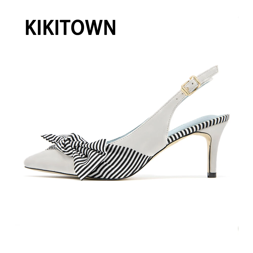

Autumn 2020 fashion fashion single shoes women's back empty shallow high heels women's stiletto pointed bow shoes