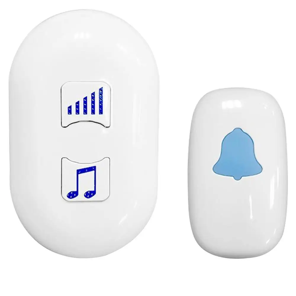 

Wireless Digital Doorbell Smart Home Electronic Doorbell Long Distance LED Indicator With Emitter Receiver 35 Ringtone Tuners