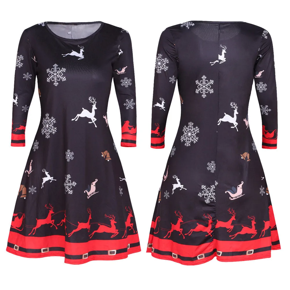 Сексуальное женское платье, Осеннее женское платье, мини-платье, рождественское платье Санта-Клауса, платье снеговика
