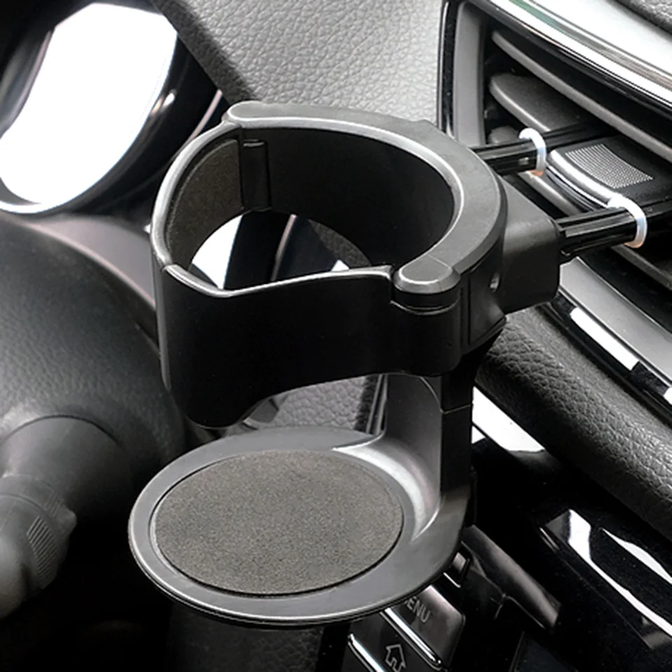 JIZZU 2 Pezzi Portabicchieri per Auto, Portabottiglie per Posacenere per Auto, Portabicchieri per Ventilazione Auto Regolabile Universale per Lattina per Bevande e Tazza da Caffè