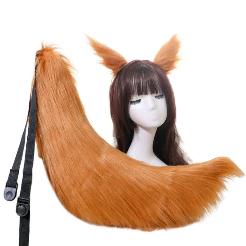 family halloween costumes Adults Kids Cosplay Anime Fluffy Plush Long Cat Tail Fancy Dress Accessories Halloween Party Costume Prop elvira costume Cosplay Costumes