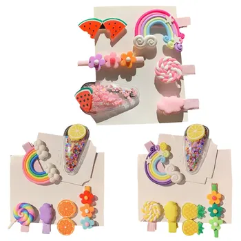

18pcs Resin Hairpin Bobby Pin Kids Kawaii Hairdress for Baby Girls Colorful