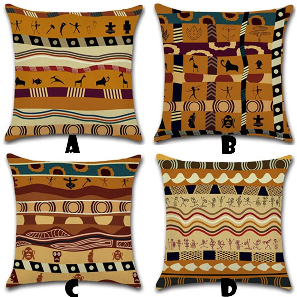 Boho подушка в стиле ретро чехол абстрактных геометрических украшенные подушки