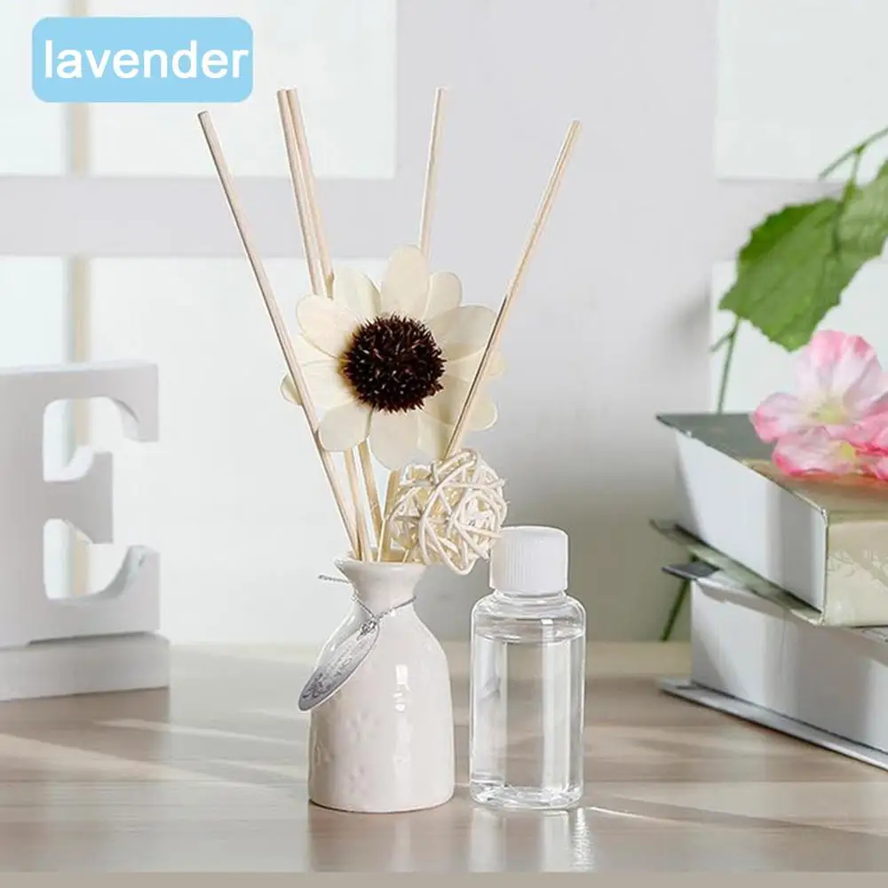

46 no fire aromatherapy set lavender Household bathroom rattan bottle