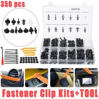 

350 pcs Plastic Car Body Push Pin Rivet Fasteners Trim Moulding Clip Screwdriver Fastener Clip Kit Car accessories Replacement