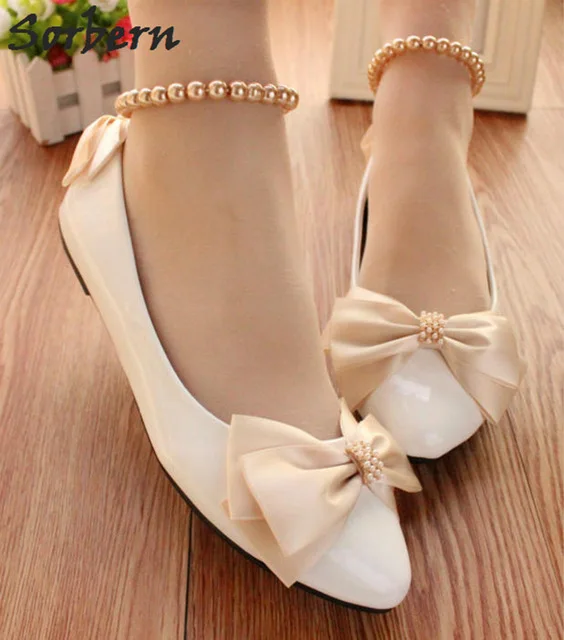 Sorbern-Champagne-Bow-White-Wedding-Shoes-Beading-Ankle-Straps-Cheap-Low-Heels-Ladies-Pumps-Bridal-Shoes.jpg_640x640