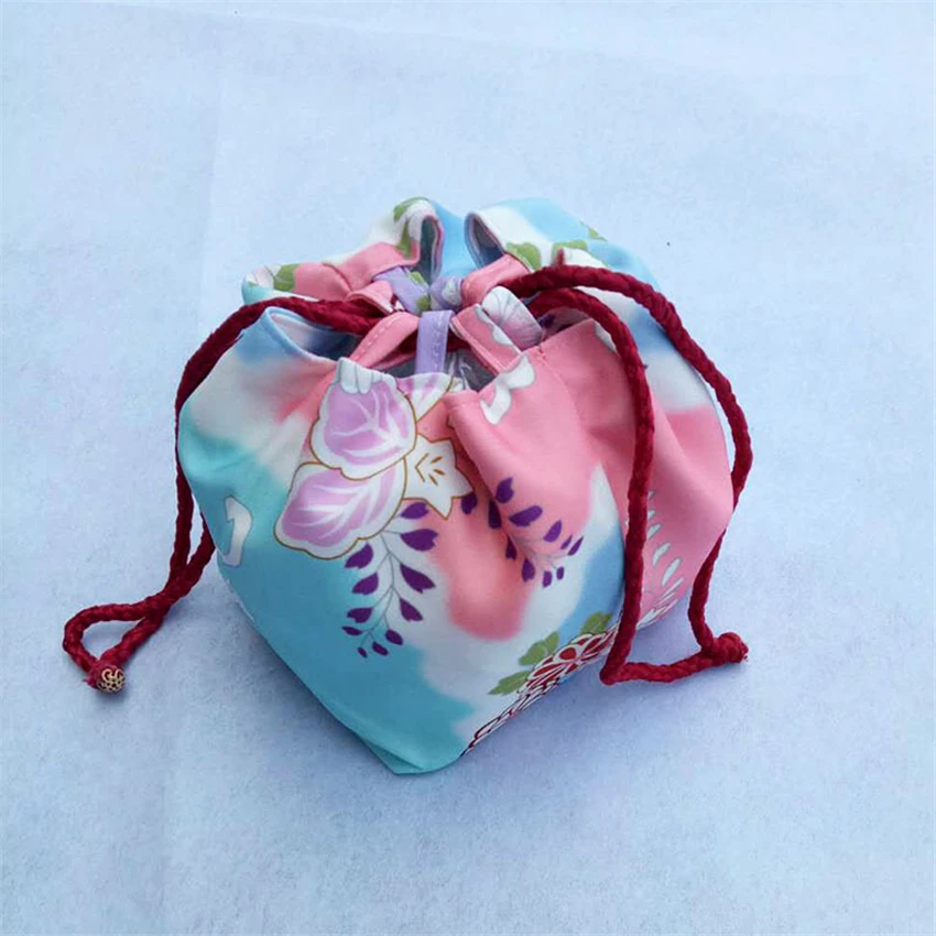 Сумка в японском стиле кимоно Yukata Haori для женщин и девочек с цветочным рисунком и завязками, карнавальный костюм, Традиционная японская