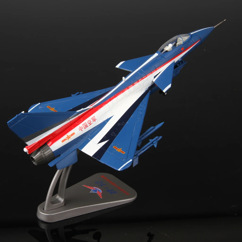 Diecast Fighter Aircrafts Airplane Model - 1/72 Scale China J-10 Vigorous Dragon Plane Toy Collectibles