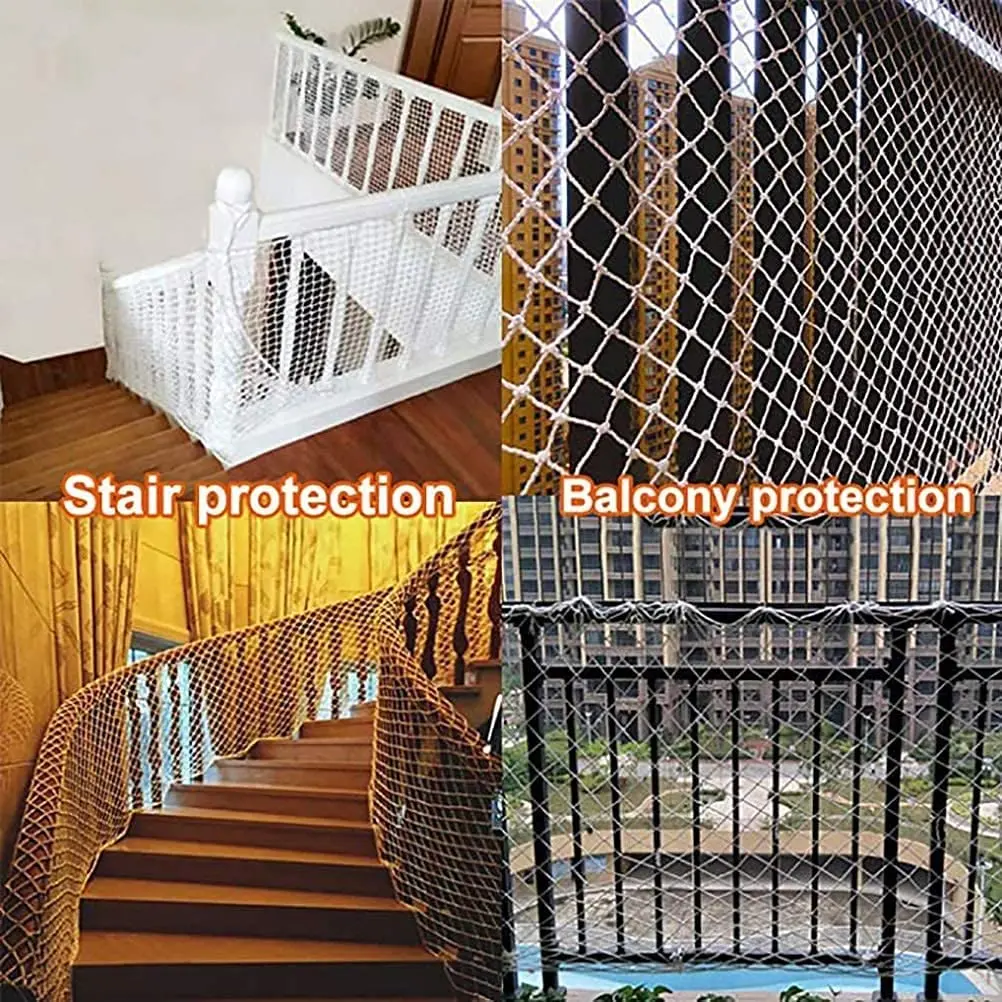 Children Safety Netting Building Rope Against Falling Net Nylon Net Balcony Window Staircase Protection Safe Fence Baby Cat Dog