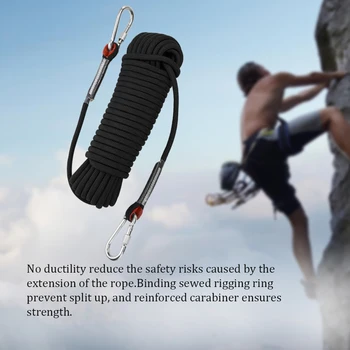 

50M/70M Outdoor Survival Paracord Climbing Rope Rock Ice Climbing Equipment High Strength Safety Ropes Climbing Accessories