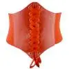 Style 2 Red Модные однотонные женские мягкие из искусственной кожи облегающие повязки вокруг корсет со стяжками Для перетягивания талии широкий пояс - Цвет: Style 2 Red