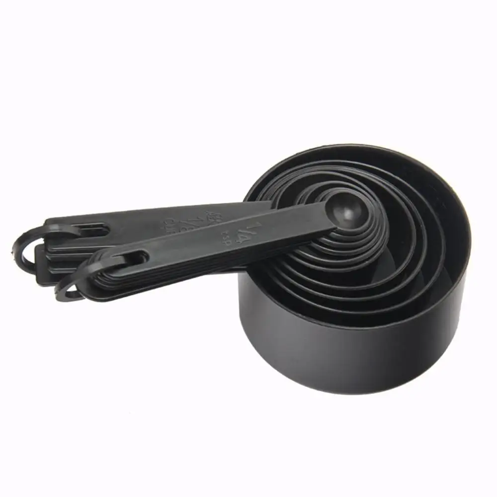 10 шт. черный пластиковый набор измерительных ложек набор Инструменты для выпечки Кофе Чай Измерительный набор инструментов