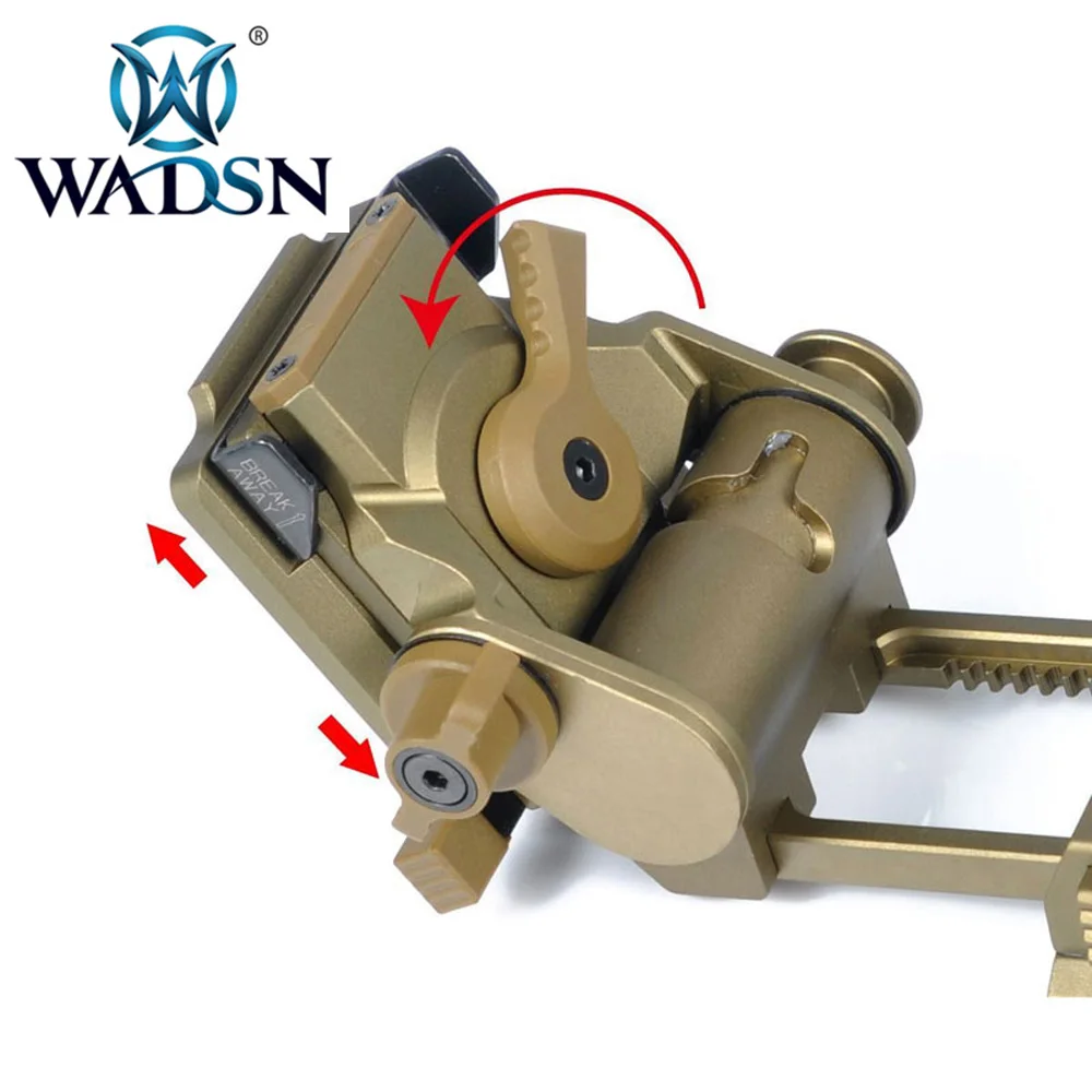 WADSN металлический Тактический L4 G24 Крепление на шлем NVG охотничий Шлем ночного видения Быстрый Шлем OPS части NVG монтажные ломающиеся базовые адаптеры