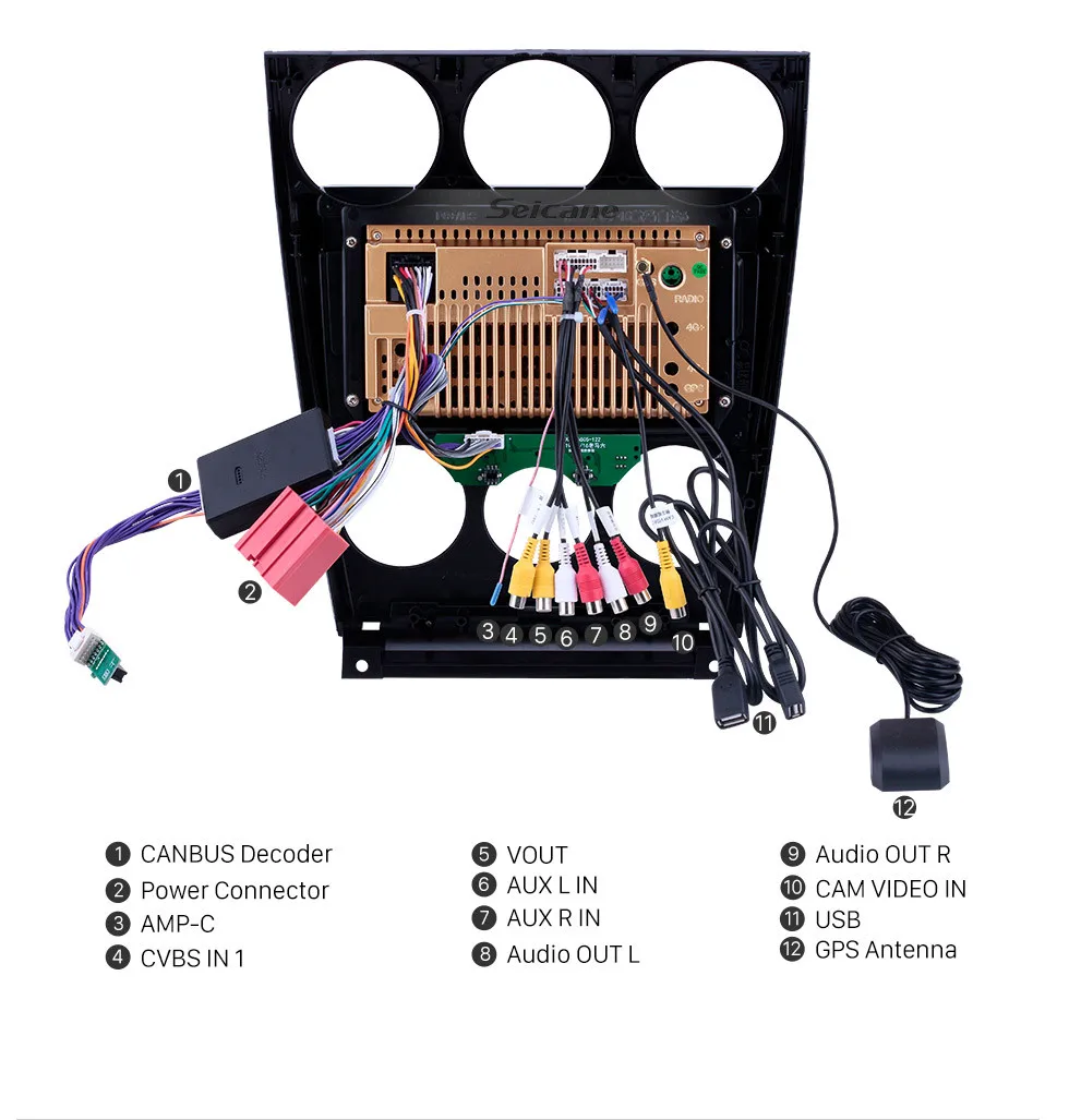 Top Seicane 9" Android 8.1 Car GPS Navigation for Old Mazda 2004-2013 2014 2015 6 Support Steering Wheel Control OBD2 Carplay DVR 16