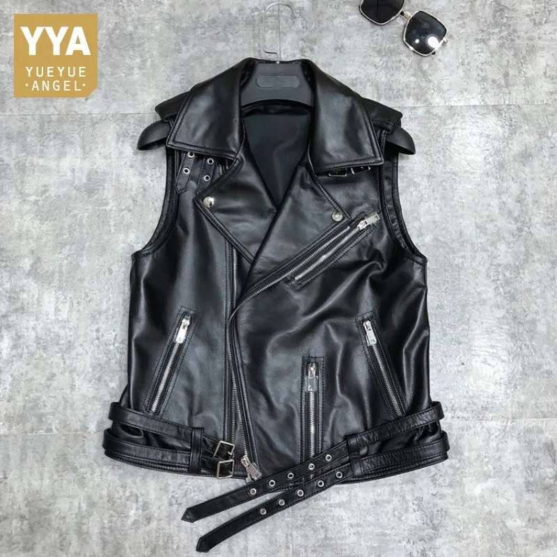 TapWater】 Sheep Leather Vest Size L