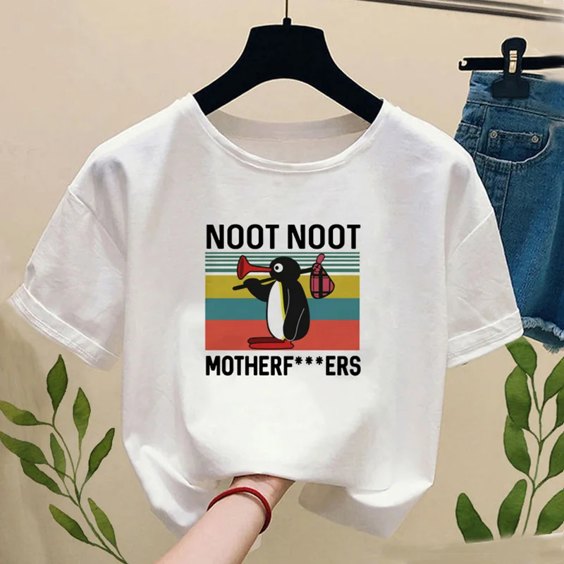 Funny T Shirts Women Tops Funny Print Casual T-shirt with Short Sleeves Unisex T-shirt White Round Neck T-shirt Thin T-shirt New