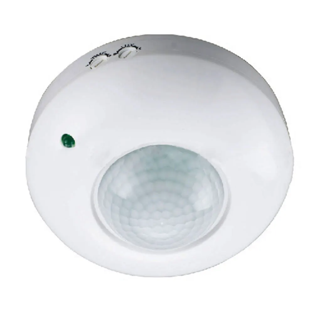 

Home Round Mini White Alarm Detector Body Induction Switch Led Security Indoor Use Infrared Surface Mount Motion Sensor Ceiling