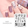 KADS Chinese Nail Stamp Plate Lotus Snake Dragonfly Mixed Pattern Nail Art Image Design Tools Stamping Template Stencil Plate 5
