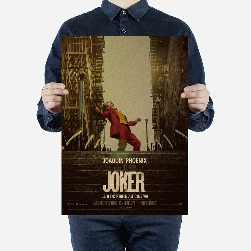 1614 джокер классический голливудский герой фильм/Бэтмен/крафт-бумага/Бар плакат/наклейки на стену/Ретро плакат/декоративная живопись 51x35,5 см