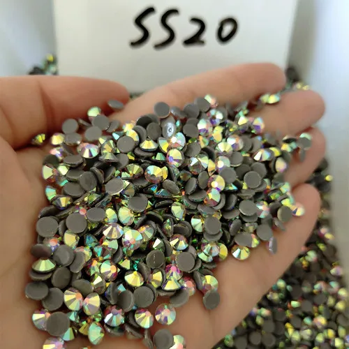 SS20 100Gross Супер яркие Стразы AAA Crystal AB с горячей фиксацией, стеклянные стразы, исправленное железо, стразы для ткани garmen - Цвет: SS20 100Gross
