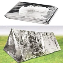 Открытый Кемпинг Туризм Альпинизм аварийная трубка выживания укрытие одеяло палатка прочная палатка укрытие брезент