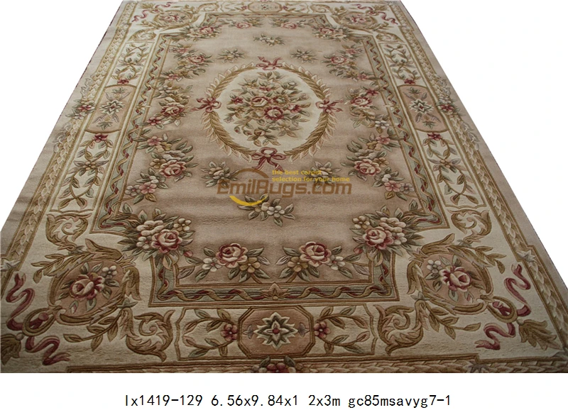 lx1419-129 6.56x9.84 Savonnerie роскошные ковры резные Вышивка французский шик круговой моды гостиная Крытый Античный Винтаж натуральный - Цвет: lx1419-129 6.56x9.84