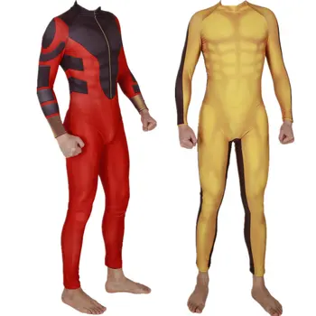 

Adult Kids Shang-Chi Master of Kung Fu Cosplay Costume Superhero Bruce Lee Zentai Bodysuit Suit Jumpsuits