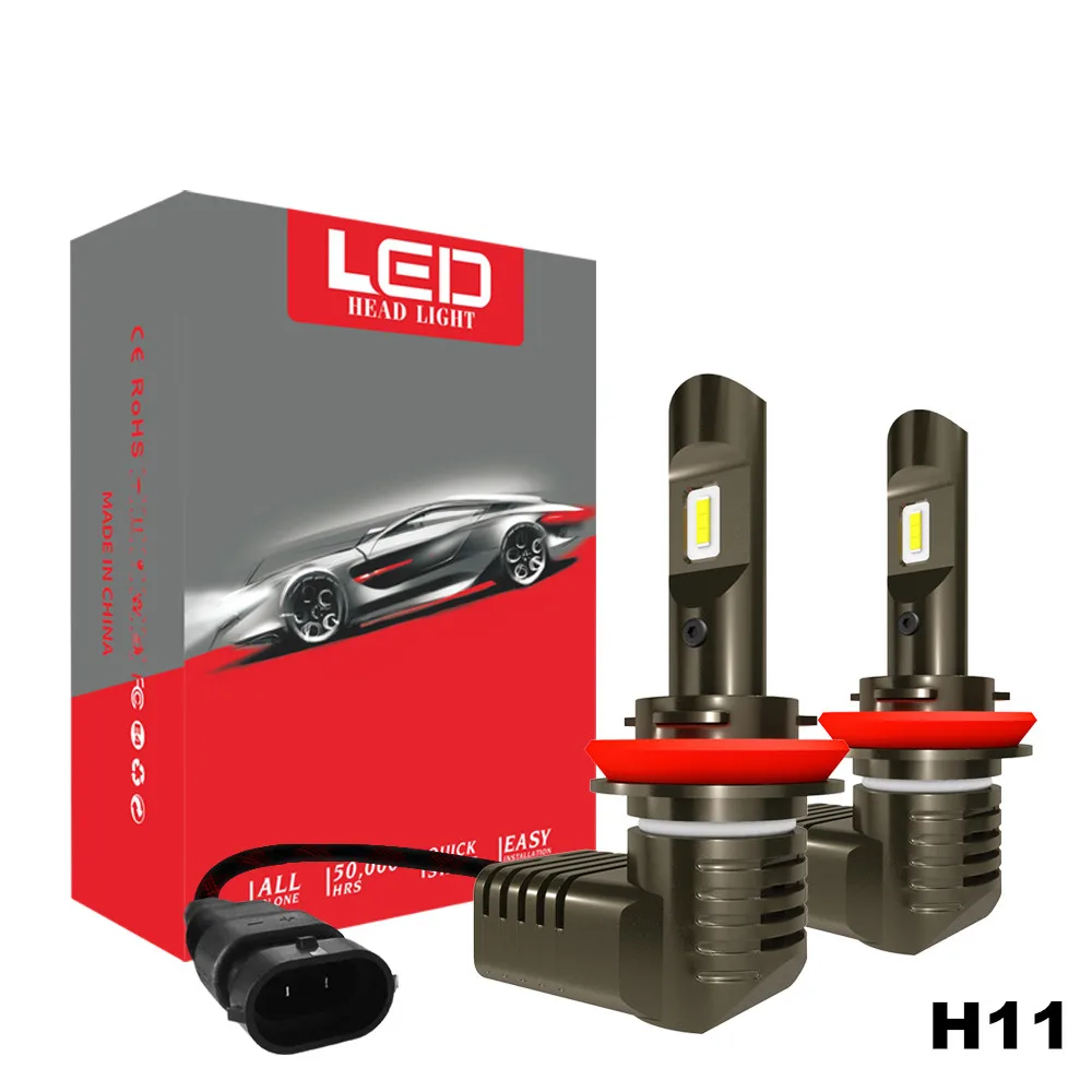 Ароуз 9005 H7 H11 9006 50 Вт 8000LM 6000 К CSP светодиодный авто фары H4 Hi короче спереди и длиннее сзади) Автомобильный светодиодный фары для авто светодиодный светильник освещение лампы 12v 24v
