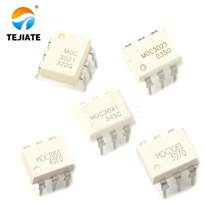 10PCS-MOC3021-MOC3023-MOC3041-MOC3061-MOC3063-DIP6-optocoupler