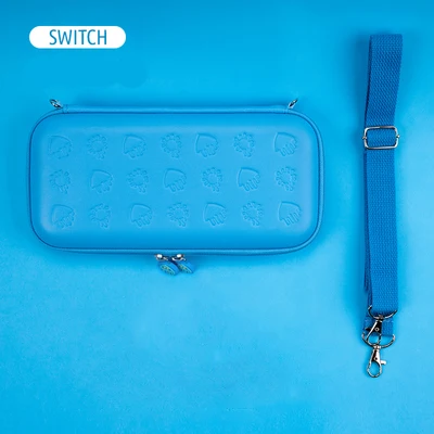 Sky blue Bag Аксессуары для nintendo Switch, сумка для хранения, чехол-крышка, чехол для пульта переключения, сумка для переноски, NS Switch, Защитная пленка для экрана HD - Цвет: Sky blue Bag