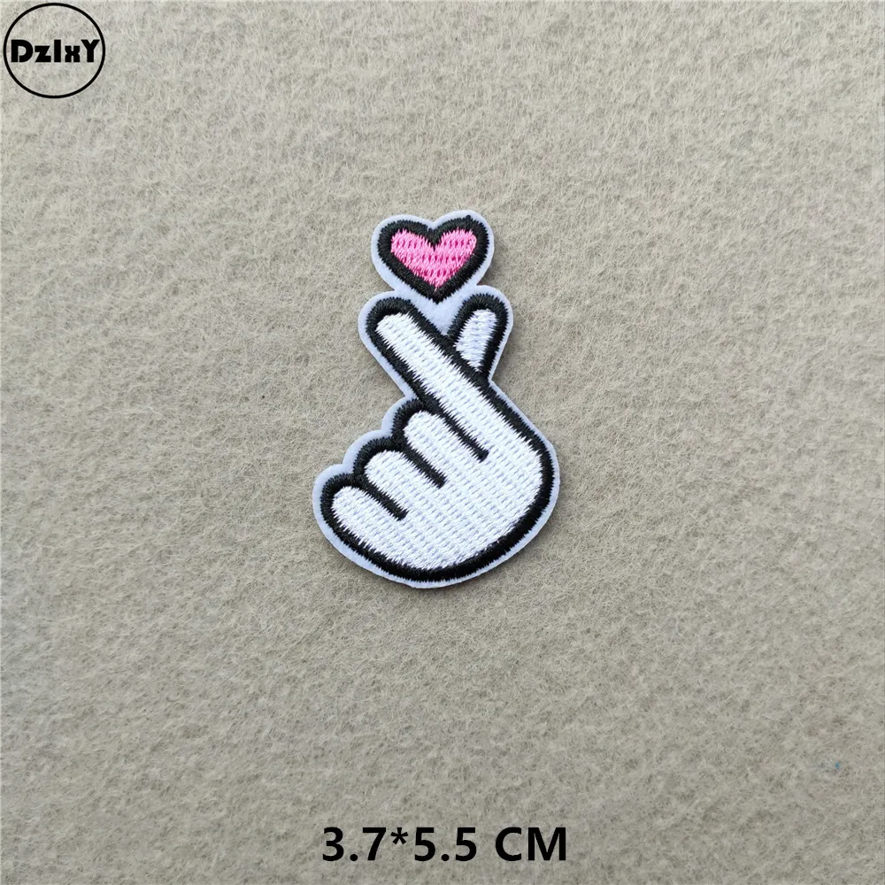1-PCS-G-432 46 стилей на выбор) черно-белые нашивки с вышивкой для футболки с утюгом в полоску Одежда для Аппликации Наклейки для одежды значки - Цвет: 1-PCS-G-432