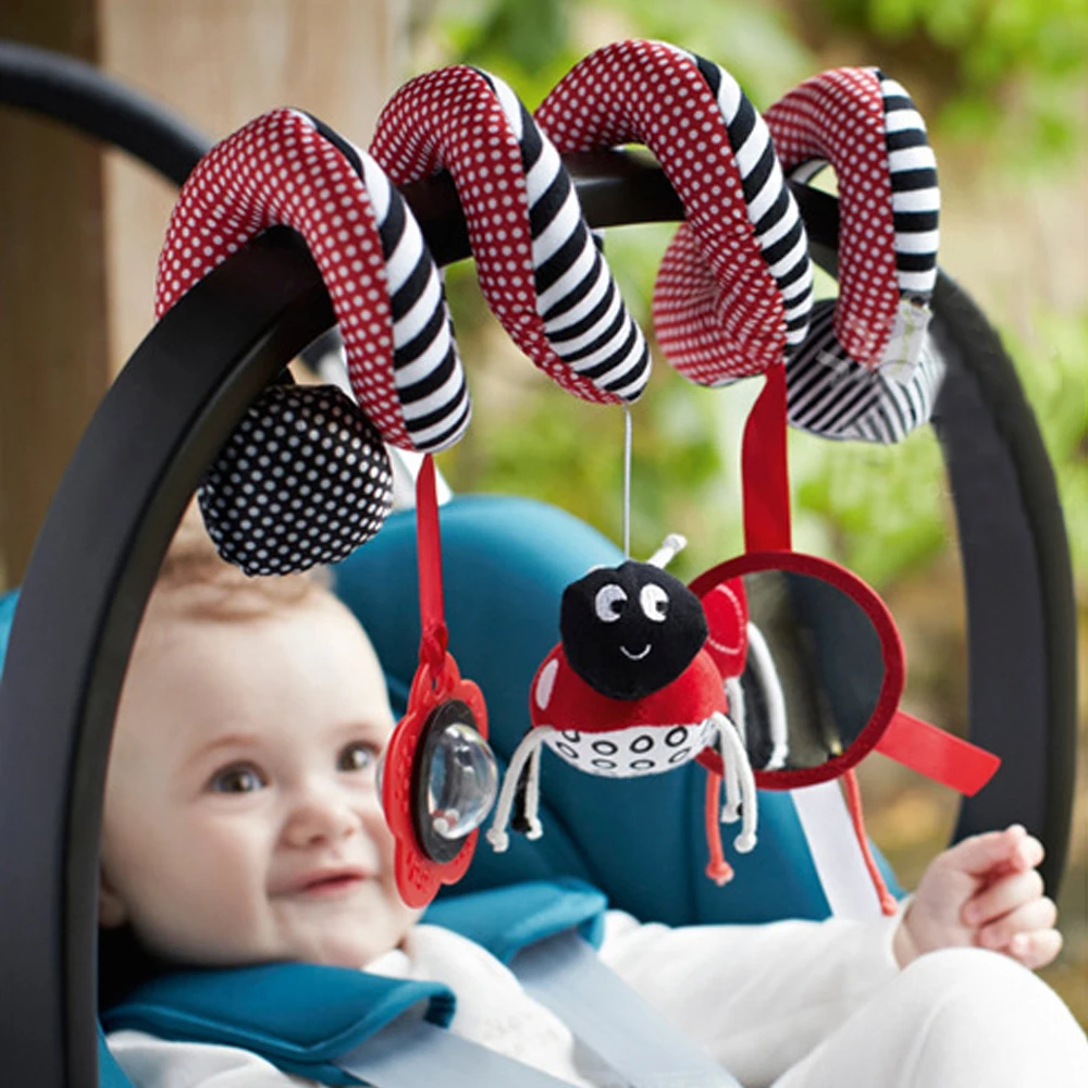 

dybug Cute Infant Babyplay Baby Toys Activity Spiral Bed & Stroller Toy Set Hanging Bell Crib Rattle Brain Game Toys For Baby
