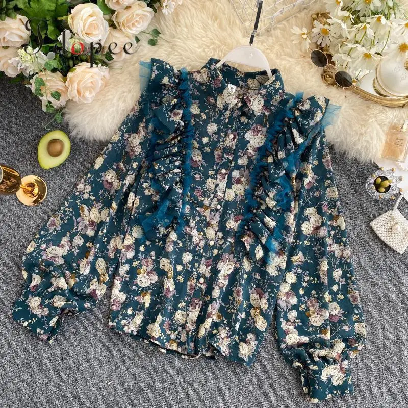 Женские топы и блузки новинка французская ретро-мода повседневная винтажная