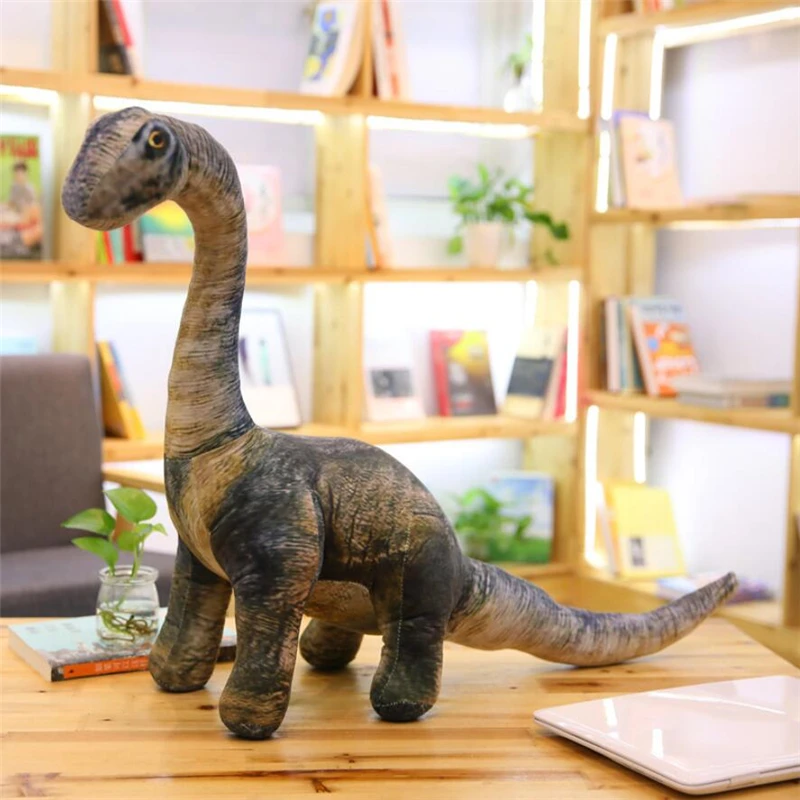 Seismosaurus Имитация Динозавра, плюшевые игрушки, мягкие Мультяшные подушки, реалистичные тираннозавры, мягкая кукла для мальчиков, детский подарок на день рождения, Рождество - Цвет: Seismosaurus